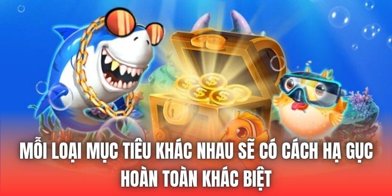 Mỗi loại mục tiêu khác nhau sẽ có cách hạ gục hoàn toàn khác biệt